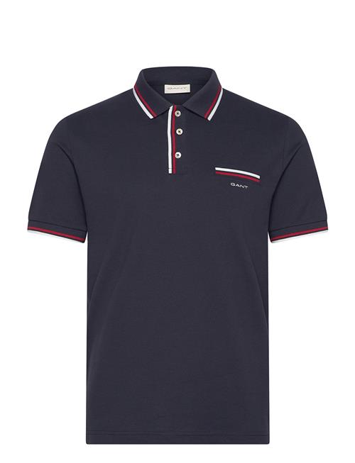 GANT | 2-Col Tipping Ss Pique Polo | L