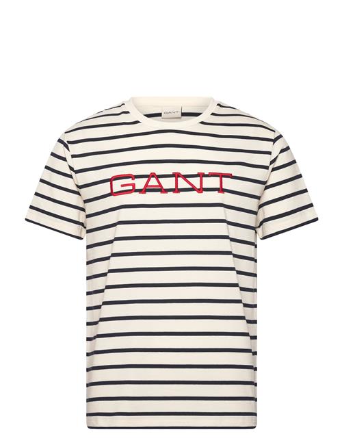 GANT | Graphic Striped Ss T-Shirt | L