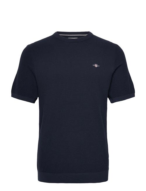 GANT | Micro Textured Cotton Ss C-Neck | XL