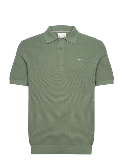 GANT | Micro Textured Cotton Ss Polo | M