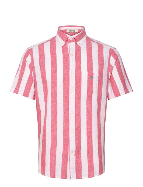 GANT | Reg Cotton Linen Stripe Ss Shirt | M