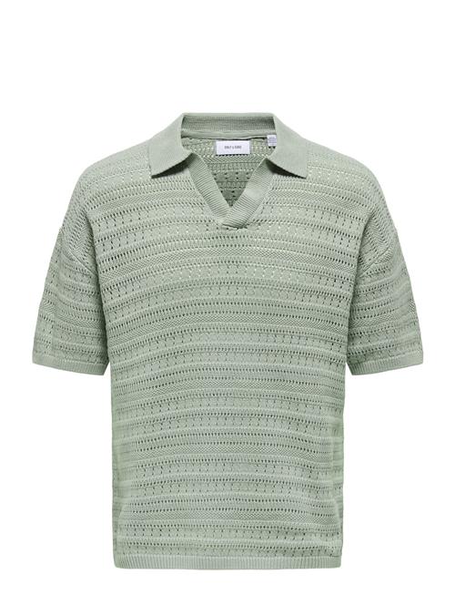 ONLY & SONS | Onsgrayson Ds 5 Chochet Polo Knit Noos | XL