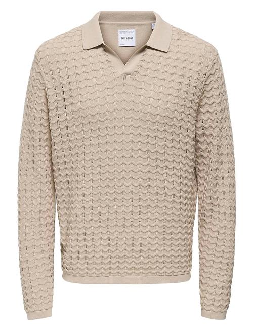 ONLY & SONS | Onsantonio Ls 12 Resort Crochet Polo | L