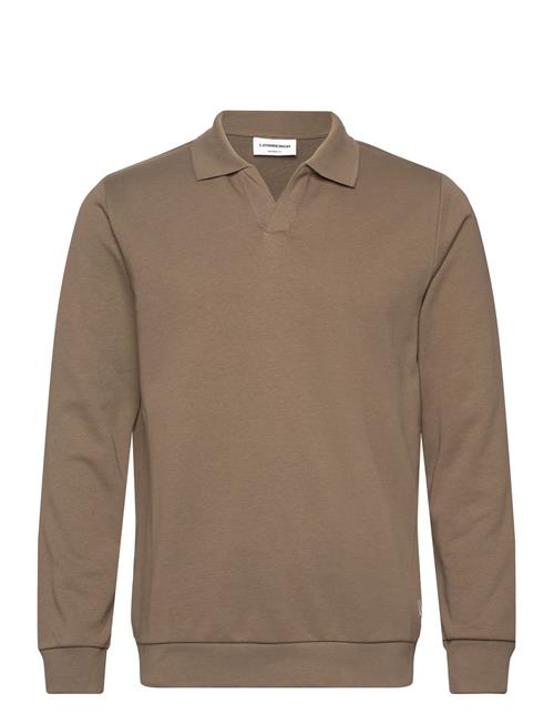 Lindbergh | Jersey Split Neck W. Collar L/ | XXL