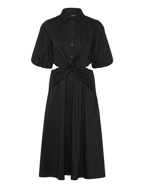 Lauren Ralph Lauren | Cotton-Blend Bubble-Sleeve Shirtdress | 34