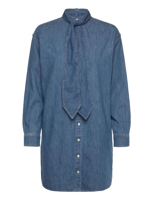 Lauren Ralph Lauren | Denim Tie-Neck Shirtdress | 36