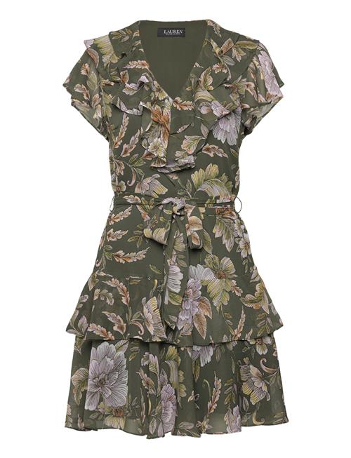 Lauren Ralph Lauren | Floral Belted Crinkle Georgette Dress | 34