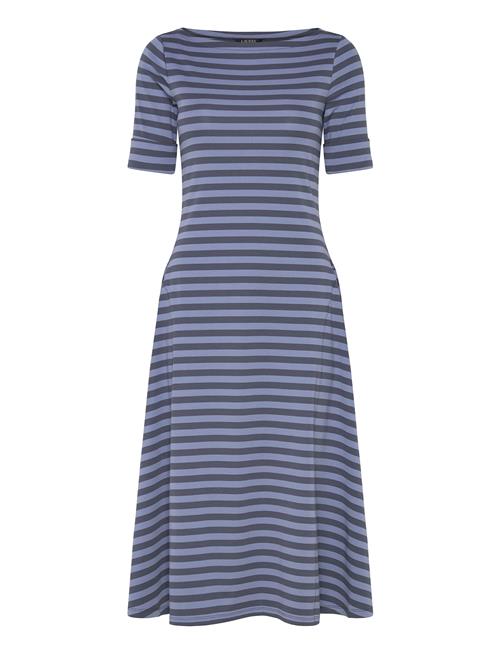 Lauren Ralph Lauren | Striped Stretch Cotton Midi Dress | L
