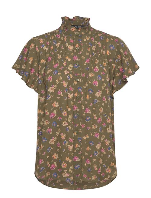 Lauren Ralph Lauren | Floral Georgette Flutter-Sleeve Shirt | XS