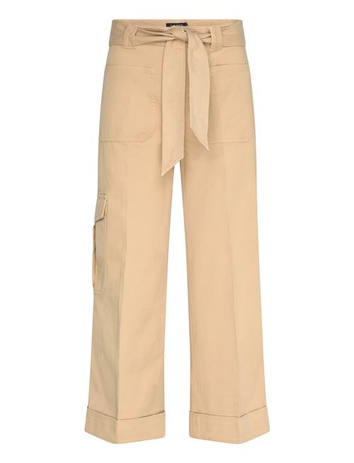 Lauren Ralph Lauren | Pleated Cotton Twill Wide-Leg Cargo Pant | 38