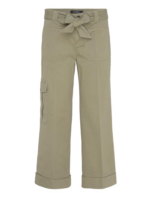 Lauren Ralph Lauren | Pleated Cotton Twill Wide-Leg Cargo Pant | 40
