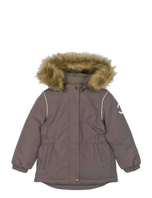 mikk-line | Winter Jacket Waist Solid W. Fake F | 104