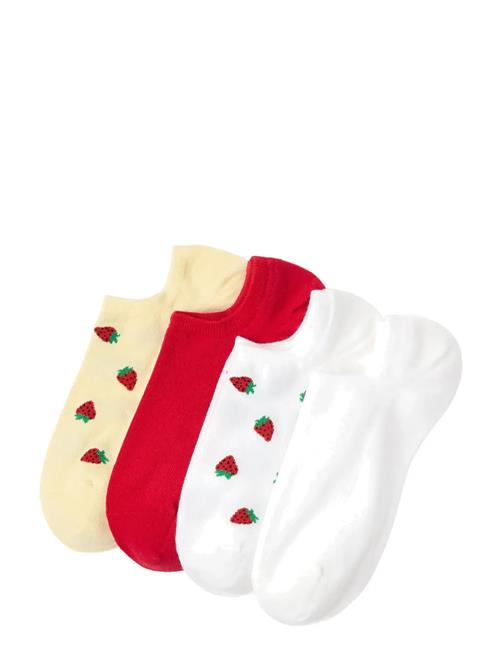 Lindex | Sock Low Ankle 4 P Mini Fruits | 36/38