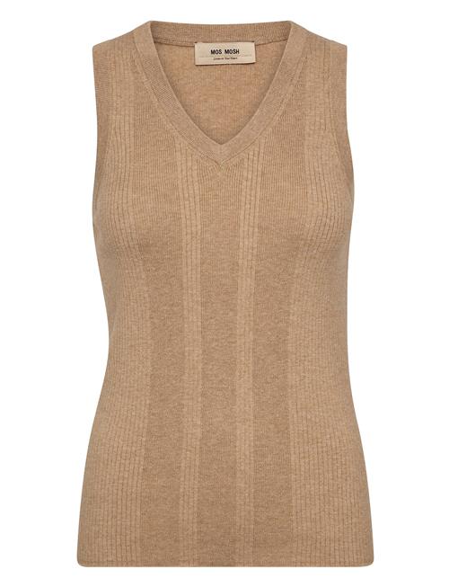 MOS MOSH | Mmrelena Tani Rib V-Neck Tank Top | S