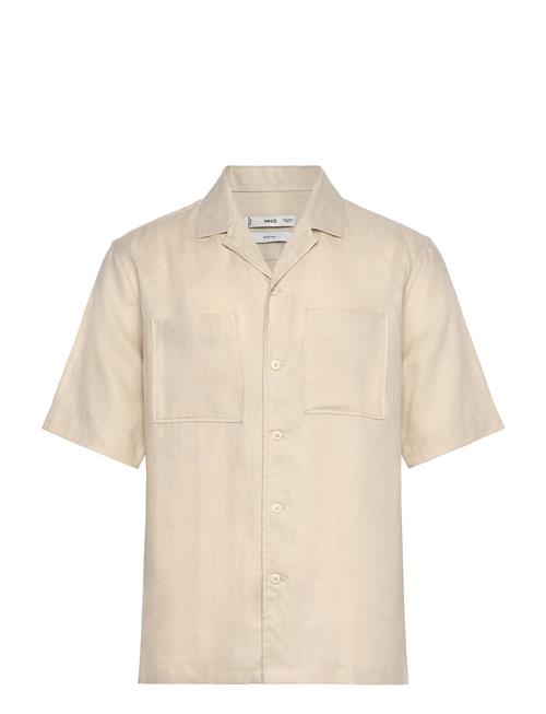 Mango | 100 Linen Bowling-Collar Shirt | S
