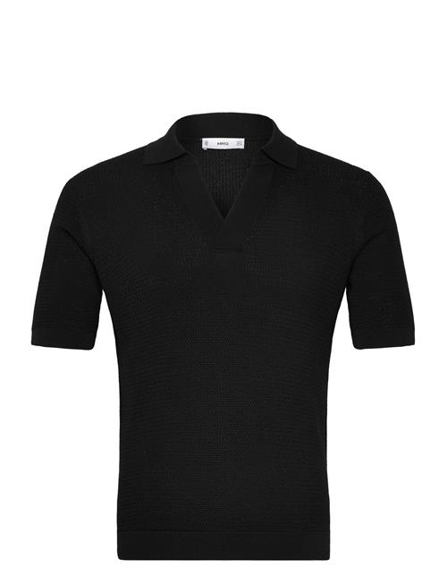 Mango | Structured Fine-Knit Polo Shirt | S