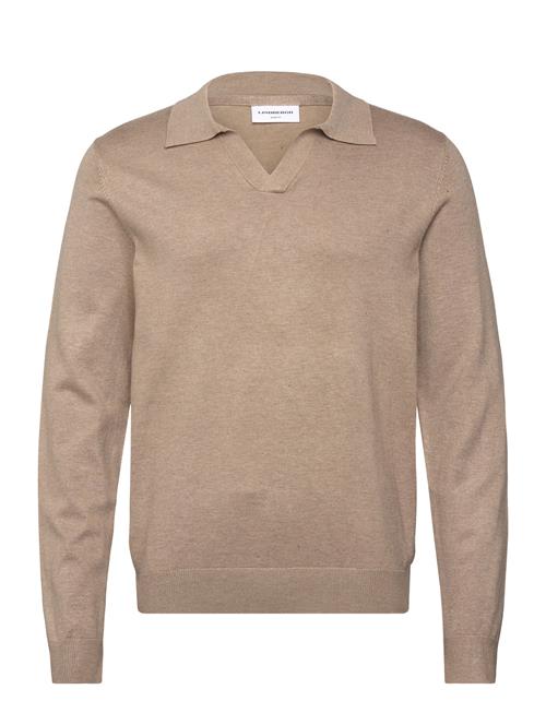 Lindbergh | Ecovero L/S V-Neck Polo | XL