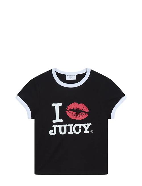 Juicy Couture | I ‘Kiss’ Jc Fitted Ringer Tee | M