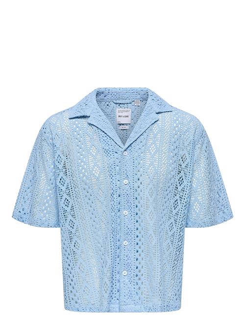 ONLY & SONS | Onsnovak Rlx Resort Ss Lace Shirt | M