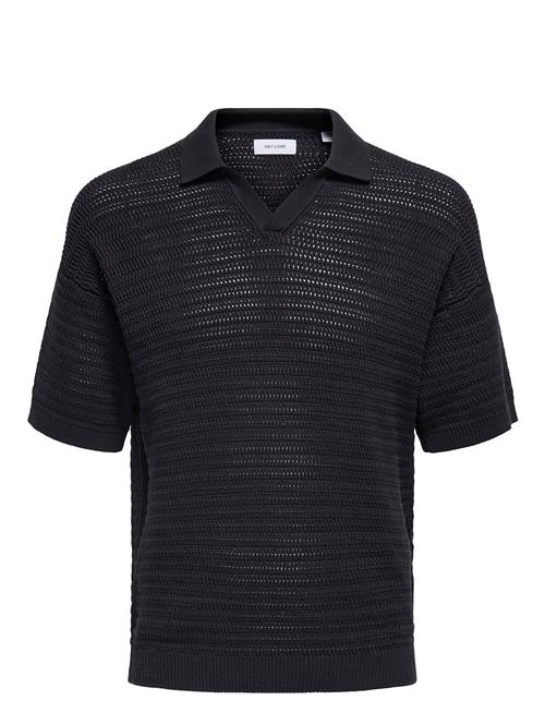 ONLY & SONS | Onsthiago Ds 7 Ss Resort Crochet Polo | S