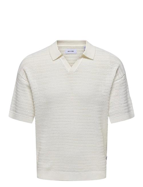 ONLY & SONS | Onsthiago Ds 7 Ss Resort Crochet Polo | XL