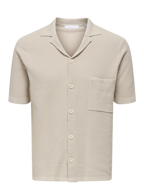 ONLY & SONS | Onstony Reg 12 Ss Waffle Shirt Knit | XS