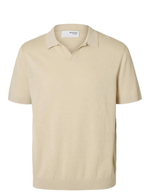 Selected | Slhmattis Ss Linen Blend Open Polo Noos | XL