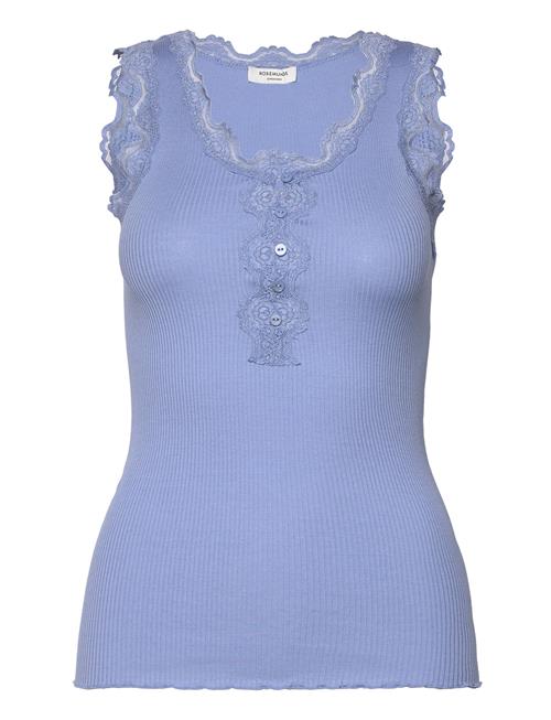 Rosemunde | Rwbeatha Sl U- Neck Lace Button Top | S