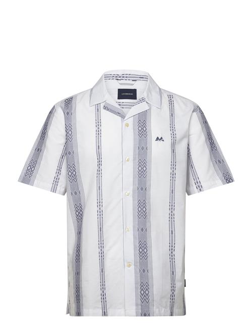 Lindbergh | Dobby Stripe S/S Resort Shirt | L
