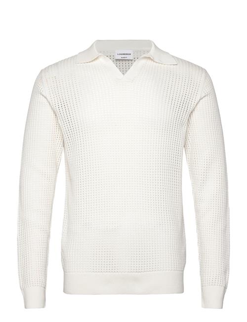 Lindbergh | Crochet Knit L/S V-Neck Polo | XXL