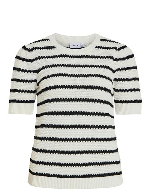 Vila | Vidalo O-Neck S/S Stripe Knit-Noos | XS