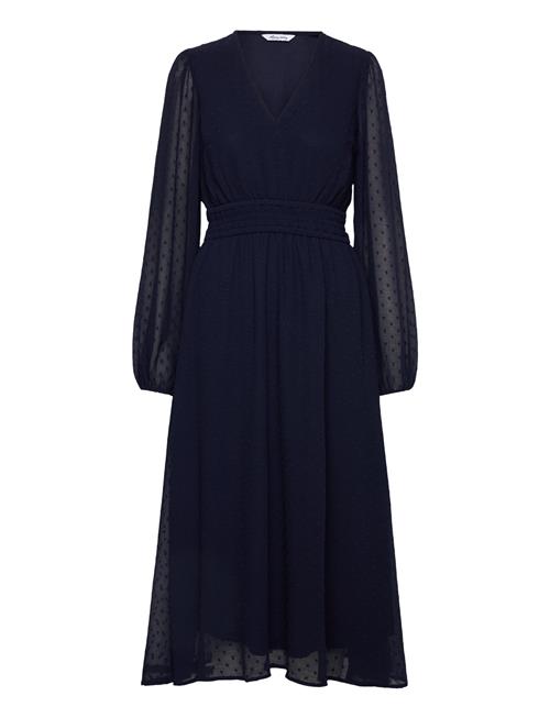 Bubbleroom | Dobby Dot Smock Midi Dress | 32-34 x 125