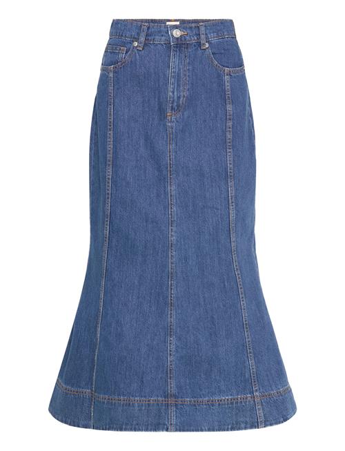 French Connection | Denver Denim Flare Midi Skirt | 36
