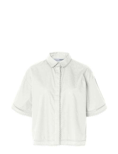 Selected | Slfnovi Ss Crochet Detail Shirt B | 34
