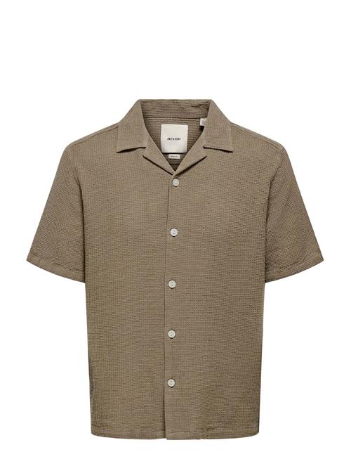 ONLY & SONS | Onsbertil Waffle Ss Resort Shirt | XL
