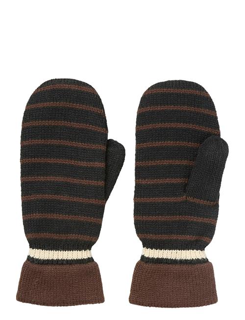 Becksöndergaard | Thin Striped Emerald Mittens | L/XL