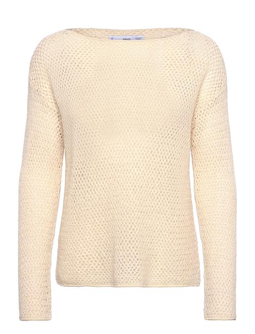 Mango | Openwork Knitted Boat-Neck Sweater | M