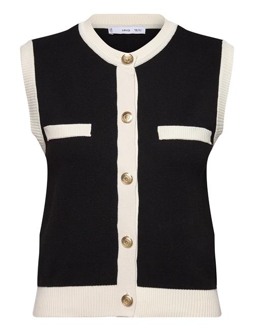 Mango | Knitted Waistcoat With Contrast Piping | M