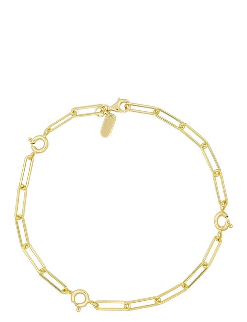 Design Letters | Ruth Large Chunky Charm Lock Bracelet, Gold Plated | ONE SIZE