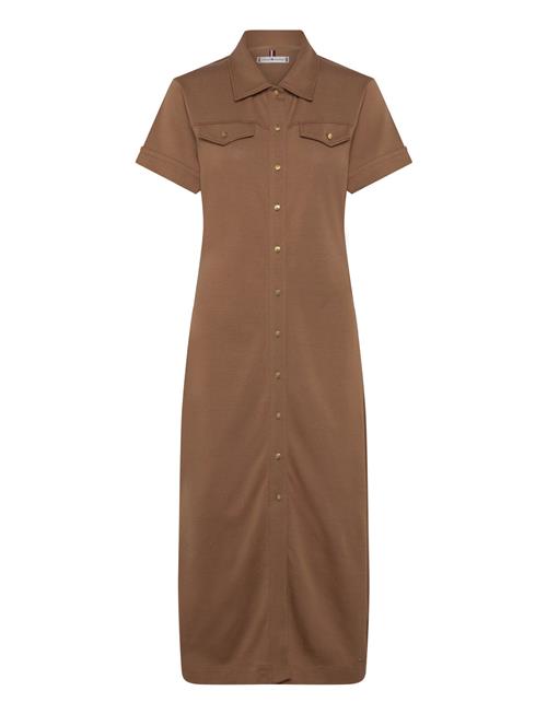 Tommy Hilfiger | Gold Button Midi Shirt Drs | XS