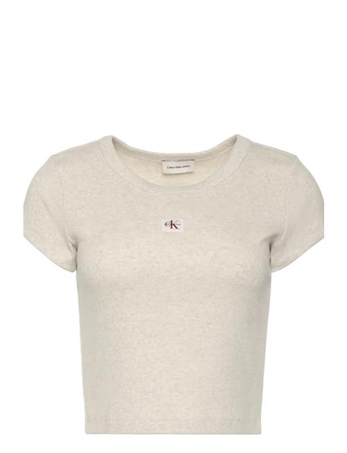 Calvin Klein Jeans | Woven Label 2X2 Baby Rib Baby Te | L