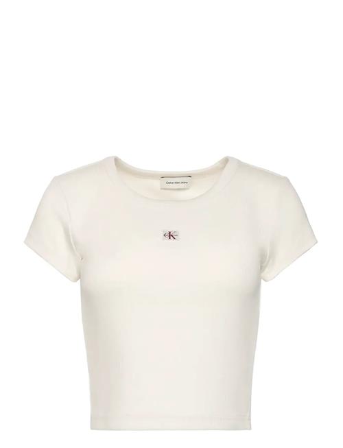 Calvin Klein Jeans | Wvn Label 2X2 Rib Baby Tee | L