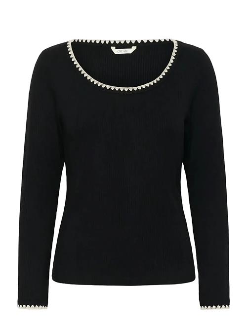 Cream | Crribba Embroidery Ls T-Shirt | L