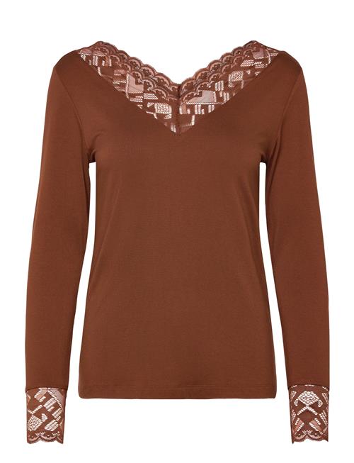 Cream | Crtrulla Ls Lace T-Shirt | XL