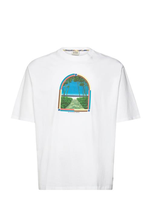 Scotch & Soda | Loose Fit Front Chest Artwork T-Shirt | XL