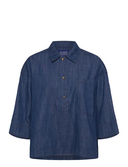 Scotch & Soda | Lightweight Denim Popover Shirt | 42