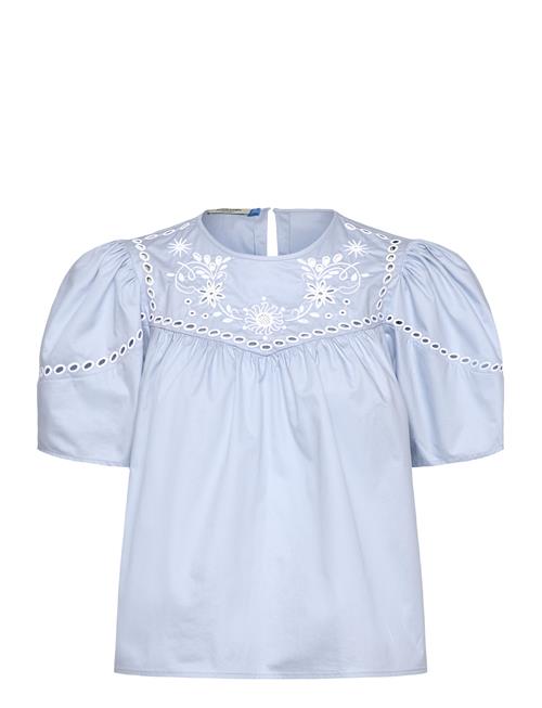 Scotch & Soda | Cotton Twill Embroidered Top | 40