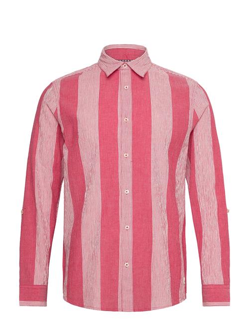 Scotch & Soda | Crinkled-Stripe Regular Fit Shirt | L