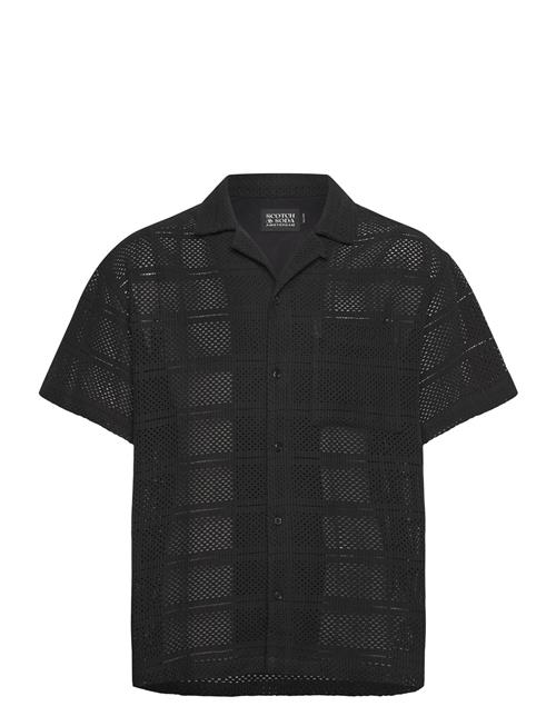 Scotch & Soda | Crochet Short-Sleeved Relaxed-Fit Shirt | L