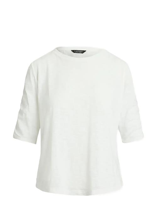Lauren Ralph Lauren | Slub Cotton Jersey Elbow-Sleeve Tee | XS
